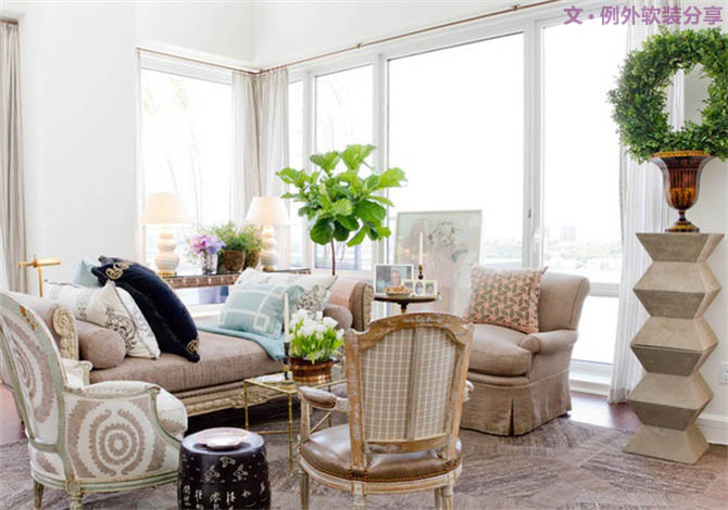 曼哈頓色彩迷人的公寓設(shè)計