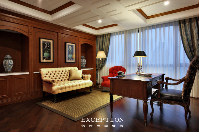 書房還能這樣設(shè)計，漲姿勢了！-別墅設(shè)計,軟裝設(shè)計,室內(nèi)設(shè)計,豪宅設(shè)計,深圳例外軟裝設(shè)計公司