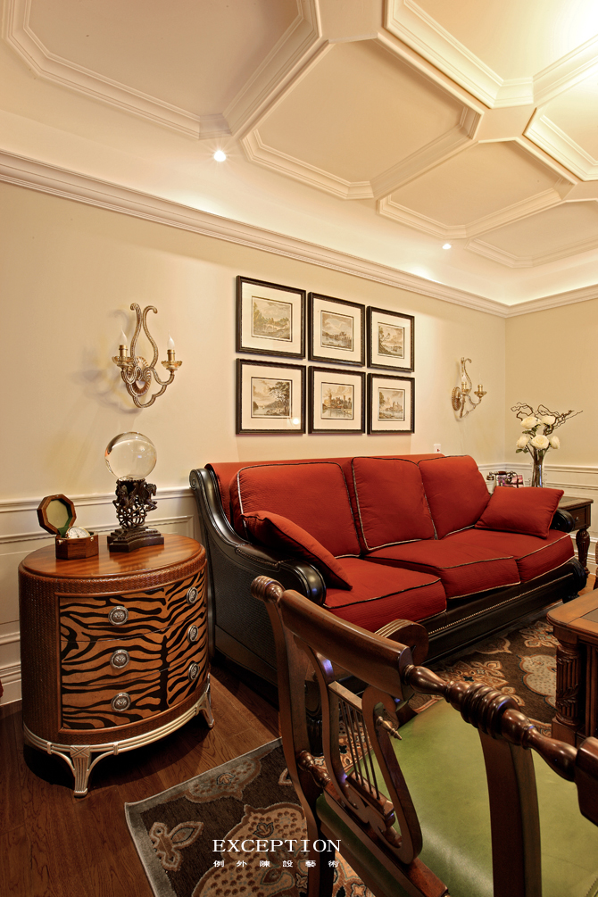 一幅畫讓家驚艷，軟裝設(shè)計師搭配有妙法！-別墅設(shè)計,軟裝設(shè)計,室內(nèi)設(shè)計,豪宅設(shè)計,深圳例外軟裝設(shè)計公司