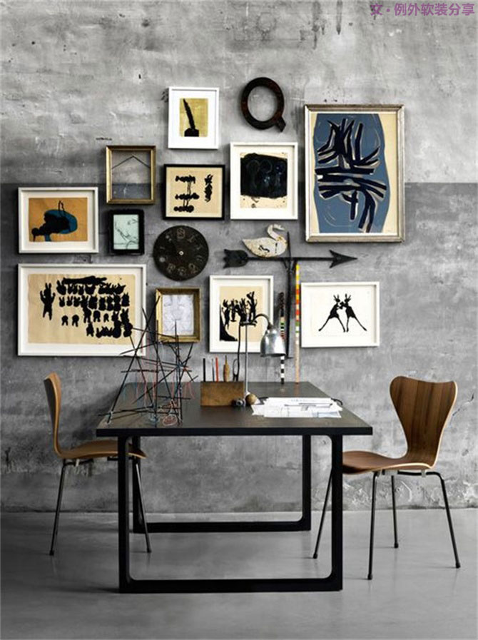 水泥墻已經(jīng)被設(shè)計(jì)師玩壞了，下輩子我也要做設(shè)計(jì)師！-別墅設(shè)計(jì),軟裝設(shè)計(jì),室內(nèi)設(shè)計(jì),豪宅設(shè)計(jì),深圳例外軟裝設(shè)計(jì)公司