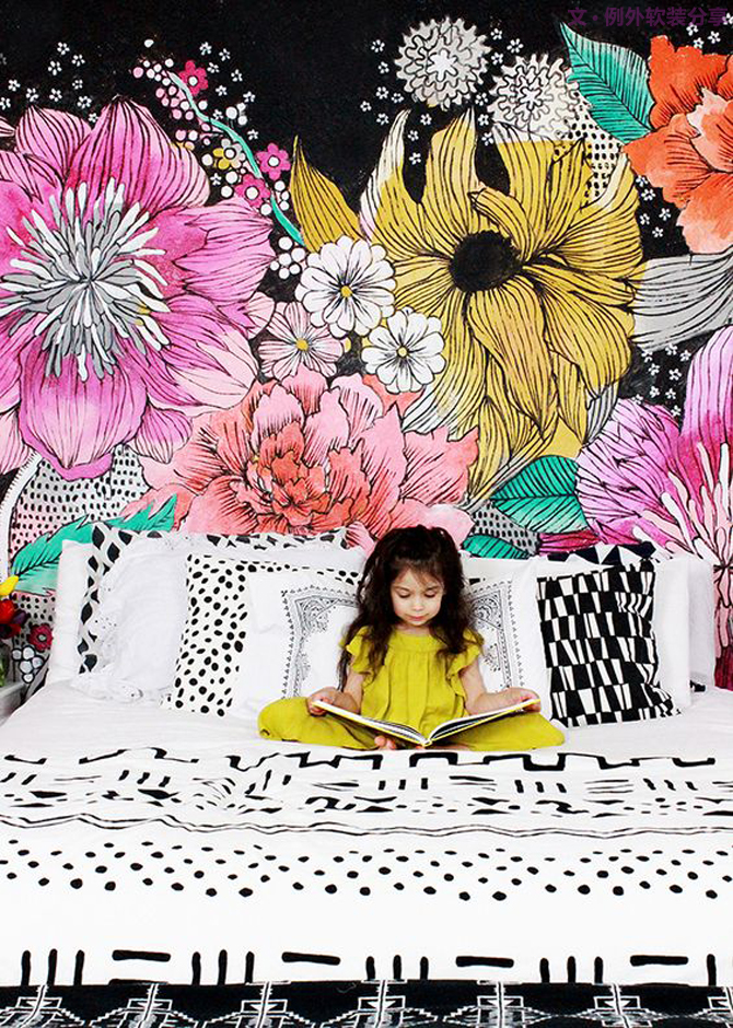 你家墻面還在留白？現(xiàn)在都流行這么玩，美爆了！-別墅設(shè)計,軟裝設(shè)計,室內(nèi)設(shè)計,豪宅設(shè)計,深圳例外軟裝設(shè)計公司