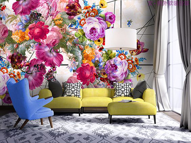 你家墻面還在留白？現(xiàn)在都流行這么玩，美爆了！-別墅設(shè)計,軟裝設(shè)計,室內(nèi)設(shè)計,豪宅設(shè)計,深圳例外軟裝設(shè)計公司