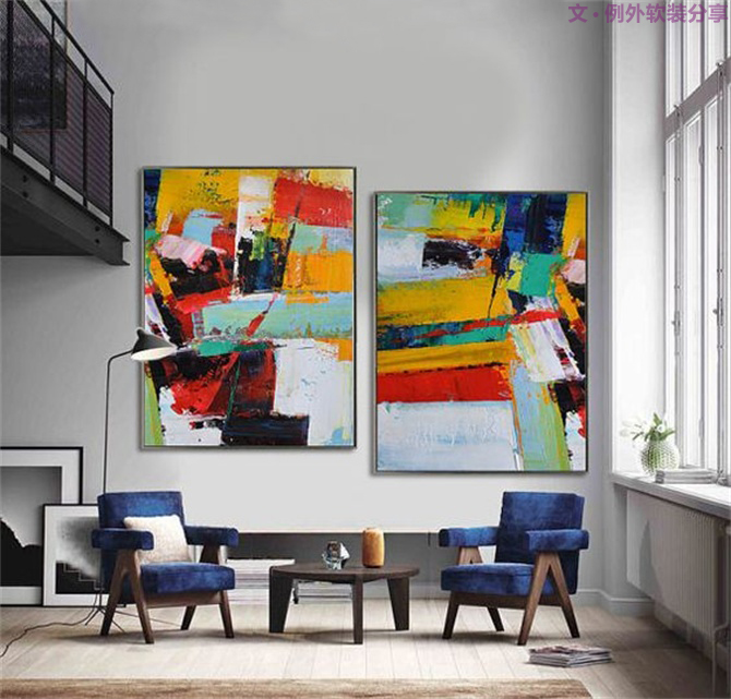 一幅畫讓家驚艷，軟裝設(shè)計師搭配有妙法！-別墅設(shè)計,軟裝設(shè)計,室內(nèi)設(shè)計,豪宅設(shè)計,深圳例外軟裝設(shè)計公司