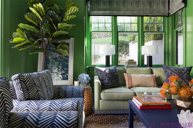 美輪美奐自然綠，綠色控如何奢華過一生？-別墅設(shè)計,軟裝設(shè)計,室內(nèi)設(shè)計,豪宅設(shè)計,深圳例外軟裝設(shè)計公司