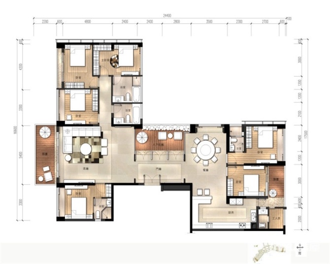 深圳別墅設計澳城（東海灣豪園）新資訊-別墅設計,軟裝設計,室內(nèi)設計,豪宅設計,深圳例外軟裝設計公司