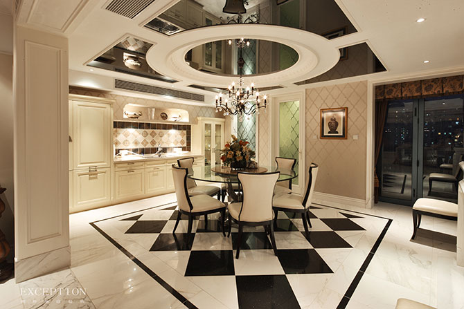餐廳設計成這樣，天天呆這里也不會膩！-別墅設計,軟裝設計,室內(nèi)設計,豪宅設計,深圳例外軟裝設計公司