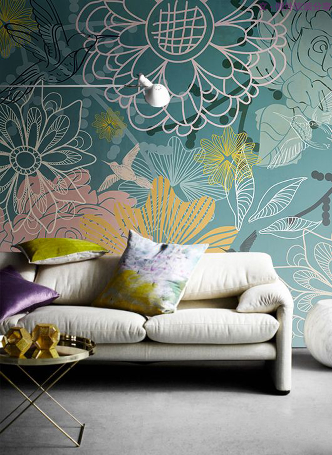 你家墻面還在留白？現(xiàn)在都流行這么玩，美爆了！-別墅設(shè)計,軟裝設(shè)計,室內(nèi)設(shè)計,豪宅設(shè)計,深圳例外軟裝設(shè)計公司