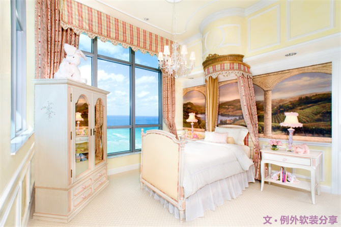 國外流行的公主房設(shè)計，大人孩子一起稀罕！-別墅設(shè)計,軟裝設(shè)計,室內(nèi)設(shè)計,豪宅設(shè)計,深圳例外軟裝設(shè)計公司