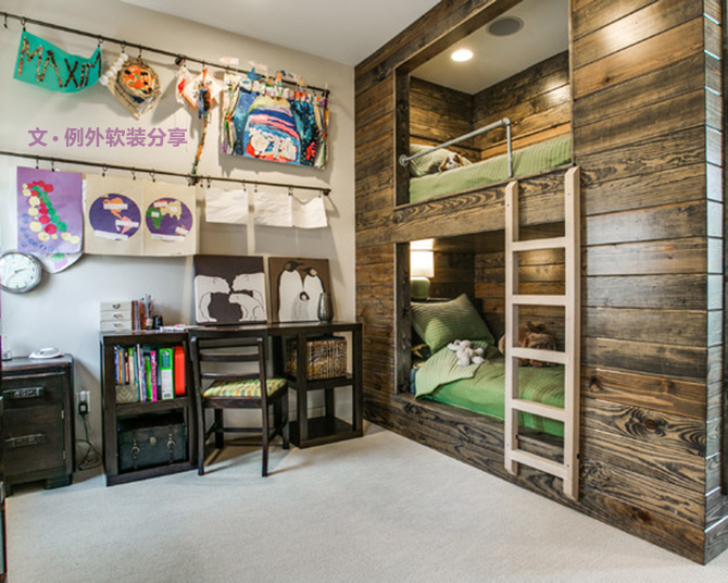 把臥室設計成這樣，沒有一個男孩能拒絕-別墅設計_軟裝設計_室內(nèi)設計_豪宅設計-深圳例外軟裝設計公司