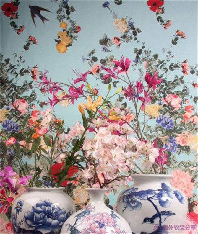 不是所有的花朵元素，都會(huì)搭出田園小碎花-別墅設(shè)計(jì),軟裝設(shè)計(jì),室內(nèi)設(shè)計(jì),豪宅設(shè)計(jì),深圳例外軟裝設(shè)計(jì)公司