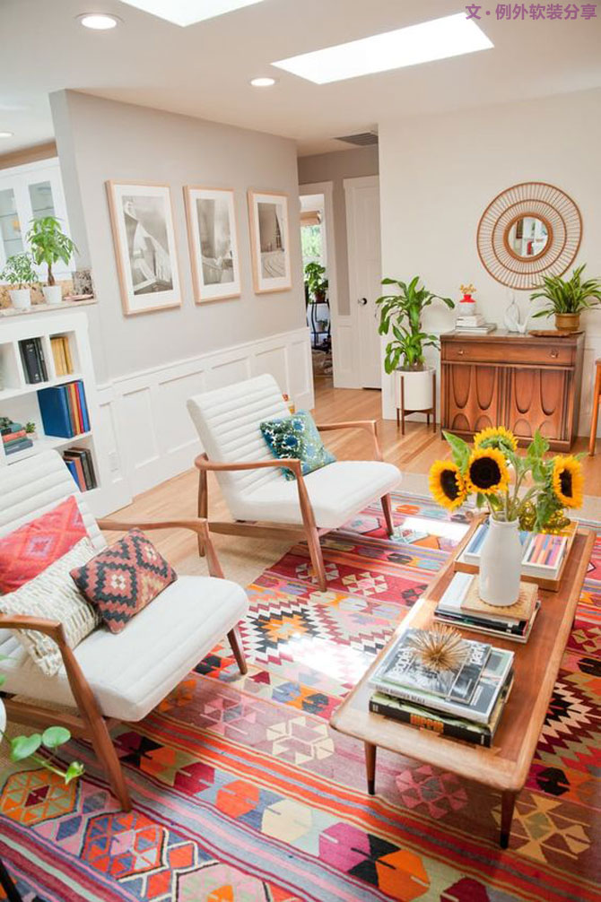 家里裝修太簡單不夠時尚？一張地毯全搞定！-別墅設(shè)計,軟裝設(shè)計,室內(nèi)設(shè)計,豪宅設(shè)計,深圳例外軟裝設(shè)計公司