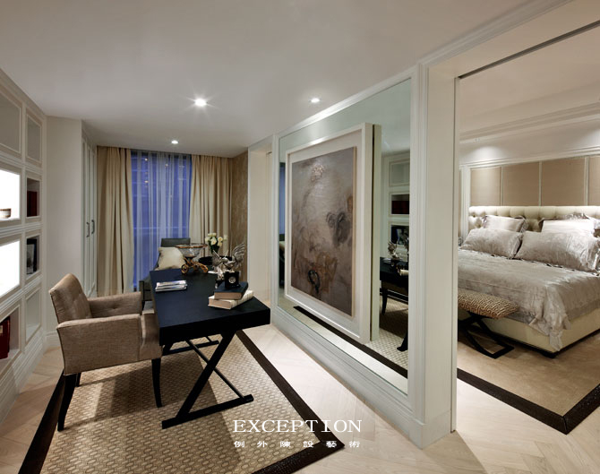 書房還能這樣設(shè)計，漲姿勢了！-別墅設(shè)計,軟裝設(shè)計,室內(nèi)設(shè)計,豪宅設(shè)計,深圳例外軟裝設(shè)計公司