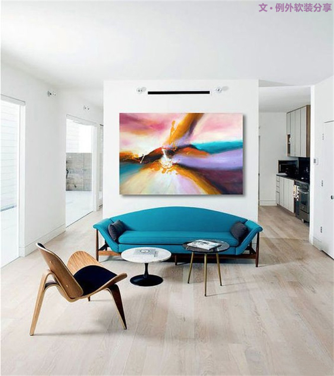 一幅畫讓家驚艷，軟裝設(shè)計師搭配有妙法！-別墅設(shè)計,軟裝設(shè)計,室內(nèi)設(shè)計,豪宅設(shè)計,深圳例外軟裝設(shè)計公司