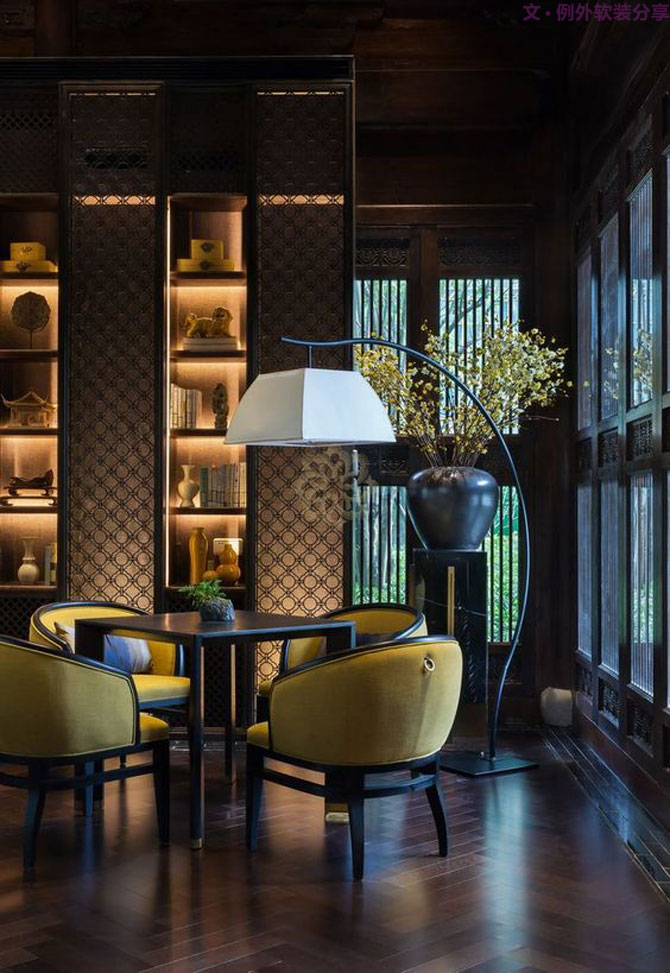 這才是新中式風格該有的樣子，中國人真正的品！-別墅設(shè)計,軟裝設(shè)計,室內(nèi)設(shè)計,豪宅設(shè)計,深圳例外軟裝設(shè)計公司
