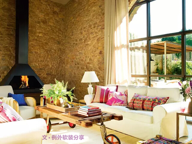 石屋室內設計--與陽光為伍的日子-別墅設計,軟裝設計,室內設計,豪宅設計,深圳例外軟裝設計公司