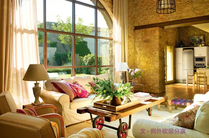 石屋室內設計--與陽光為伍的日子-別墅設計,軟裝設計,室內設計,豪宅設計,深圳例外軟裝設計公司