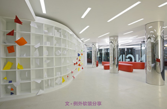 倫敦600㎡辦公室設(shè)計打造極簡線條美