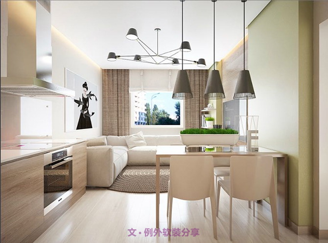 烏克蘭小清新公寓室內設計-別墅設計_軟裝設計_室內設計_豪宅設計-深圳例外軟裝設計公司