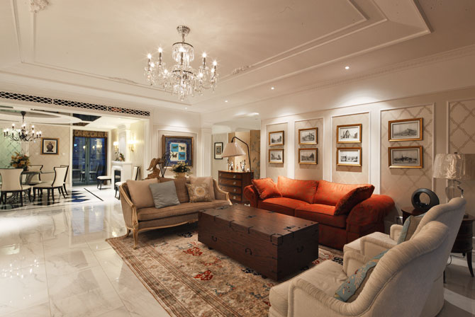 浪漫滿屋--浪琴半島花園簡歐軟裝設(shè)計