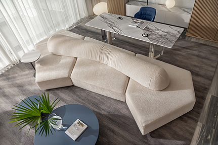 深圳336㎡大平層，住進(jìn)海鹽奶油布丁般的家